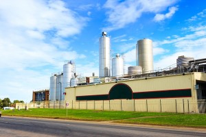 chemical factory exterior against sky